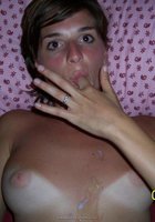 Спермаголичка любит когда кончают на лицо после минета 32 фотография